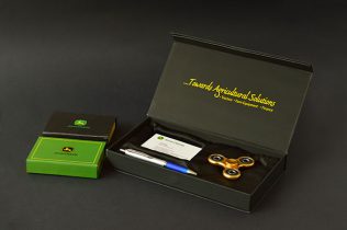 corporate employee welcome kit with box packaging