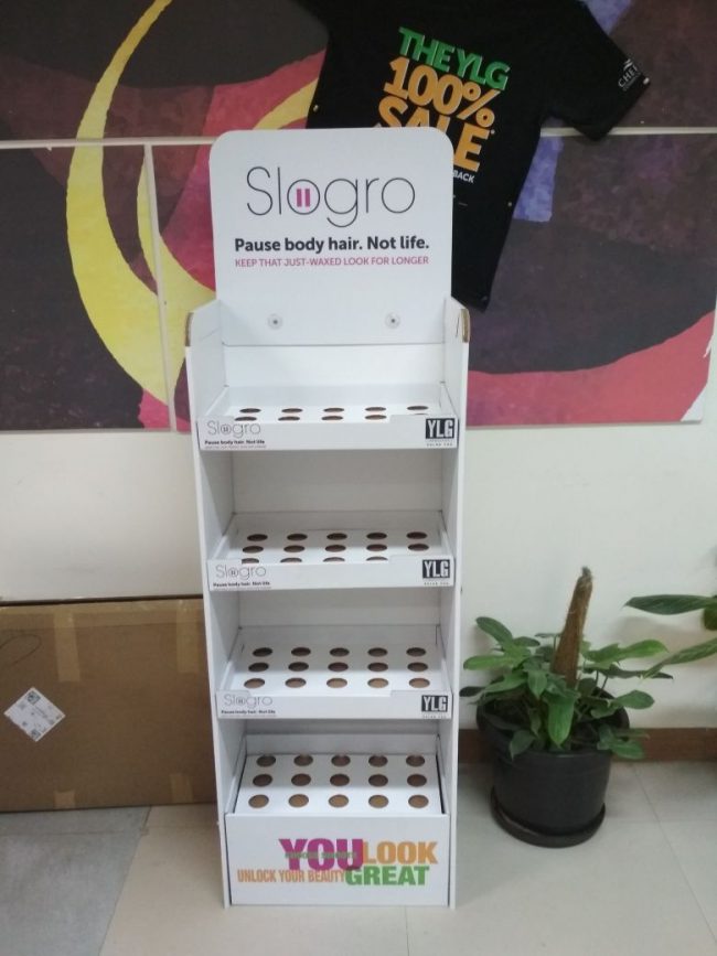 FSU retail display for nail paint brand with shelves