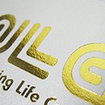 metallic foiling on business cards