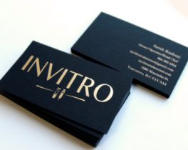 gold foil business card printing service in pune