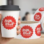 custom roll label for coffee mug