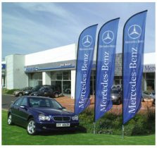 teardrop flags for car dealerships india